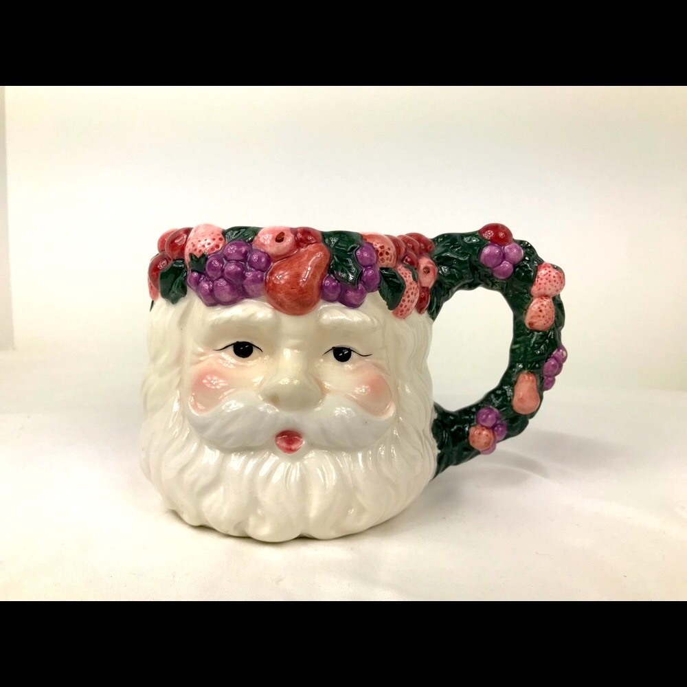 FTD Santa Mug Planter Ceramic